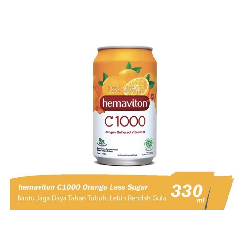 

Hemaviton C1000 Orange Less Sugar Can 330ml