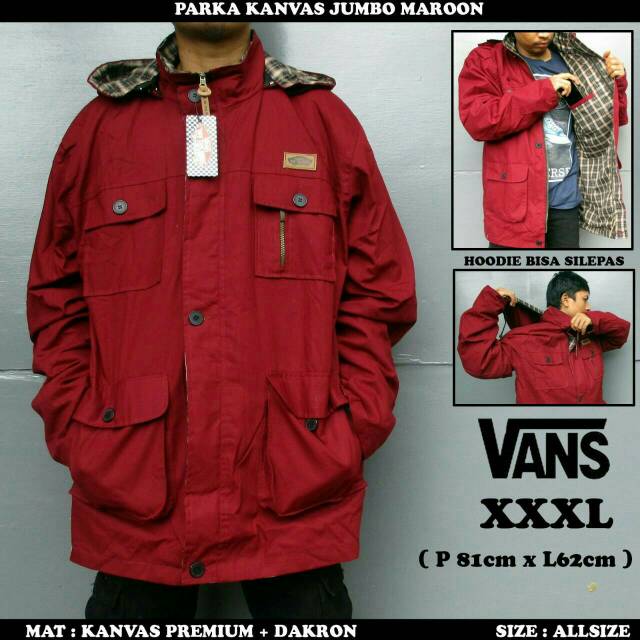 Jaket parka pria parka jumbo XXXL ada 4 pilihan