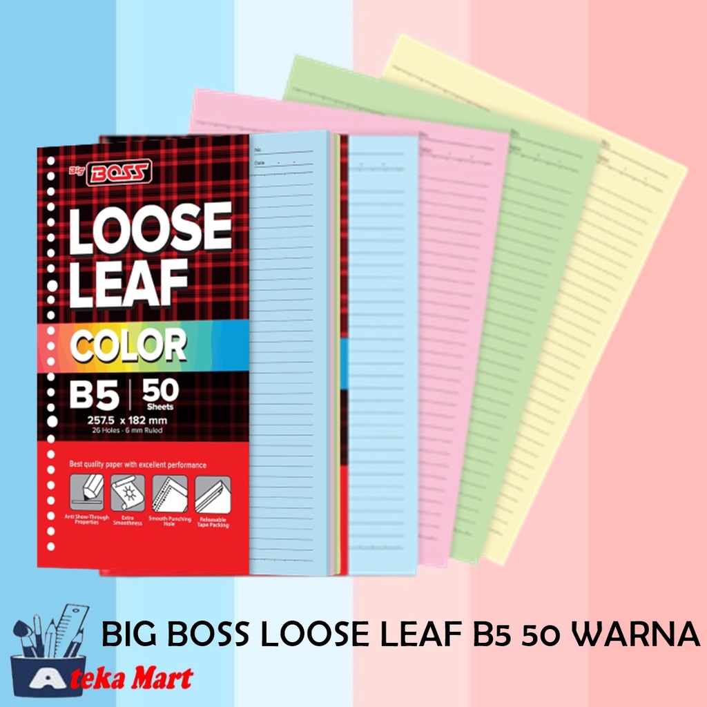 

BIG BOSS LOOSE LEAF B5 50 WARNA