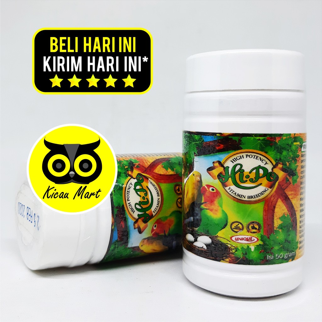 VITAMIN OBAT TERNAK BREEDING BURUNG HIPO UNIQUE BIRAHI TELUR MURAI KACER LOVEBIRD KENARI HUNIQUE1