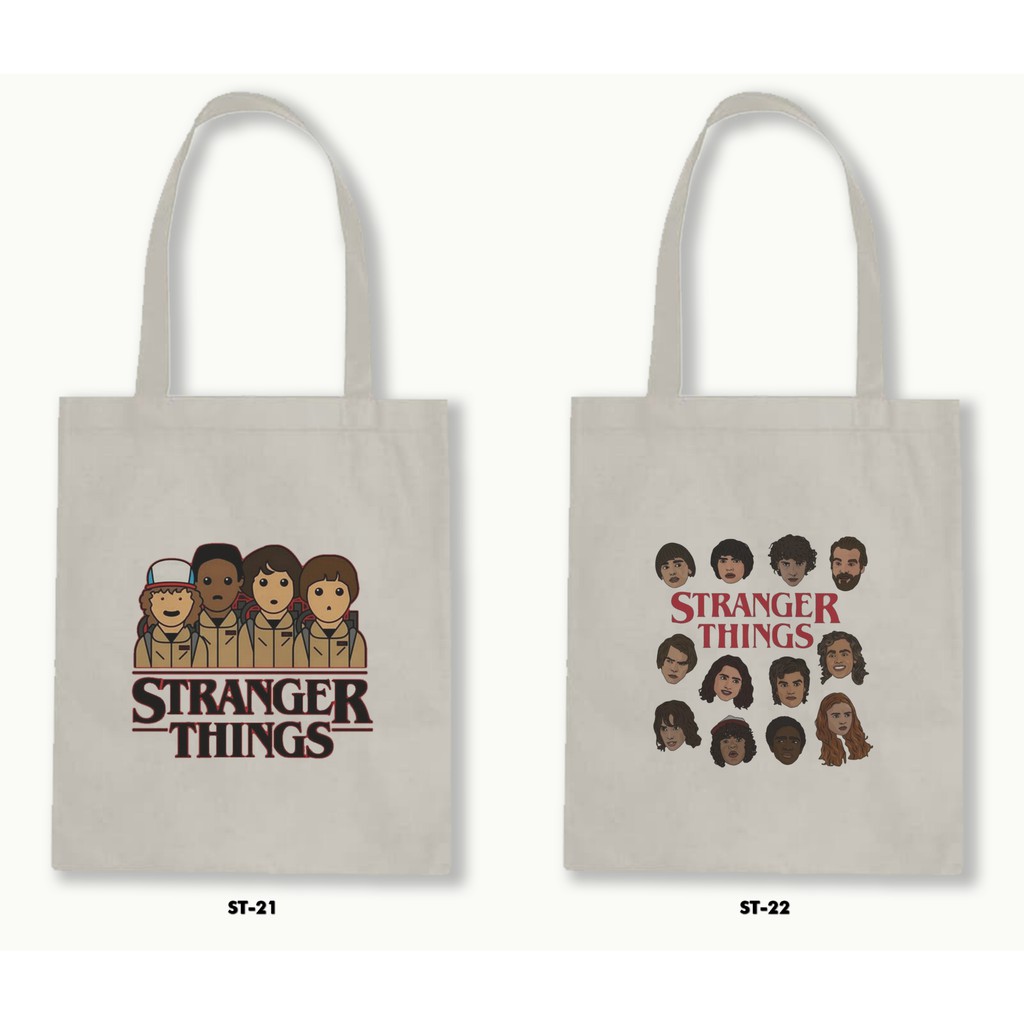 TOTE BAG BLACU - STRANGER THINGS .01