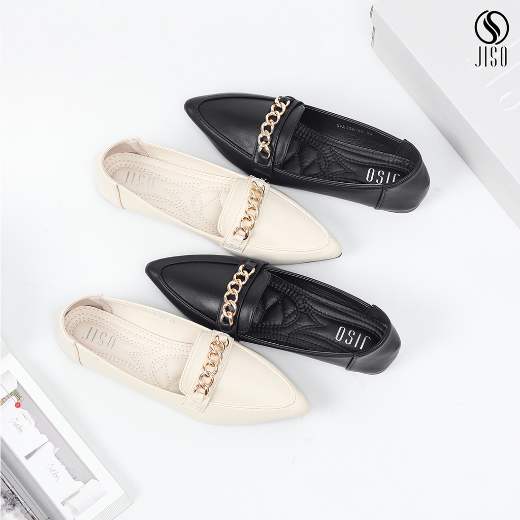 JISO RYONA CALISA-03 Sepatu Flat Wanita Sepatu Kerja Wanita Import