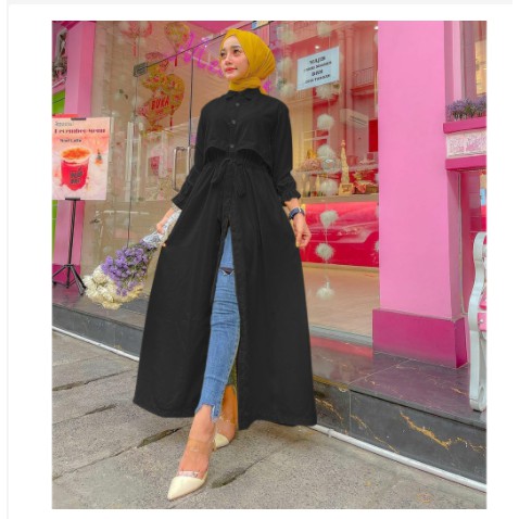 Terbaru 2021 Dress Andien Ar Rafi Baju Muslimah Dres Kombinasi Tile Tali Gamis Busui Kekinian NONCOD