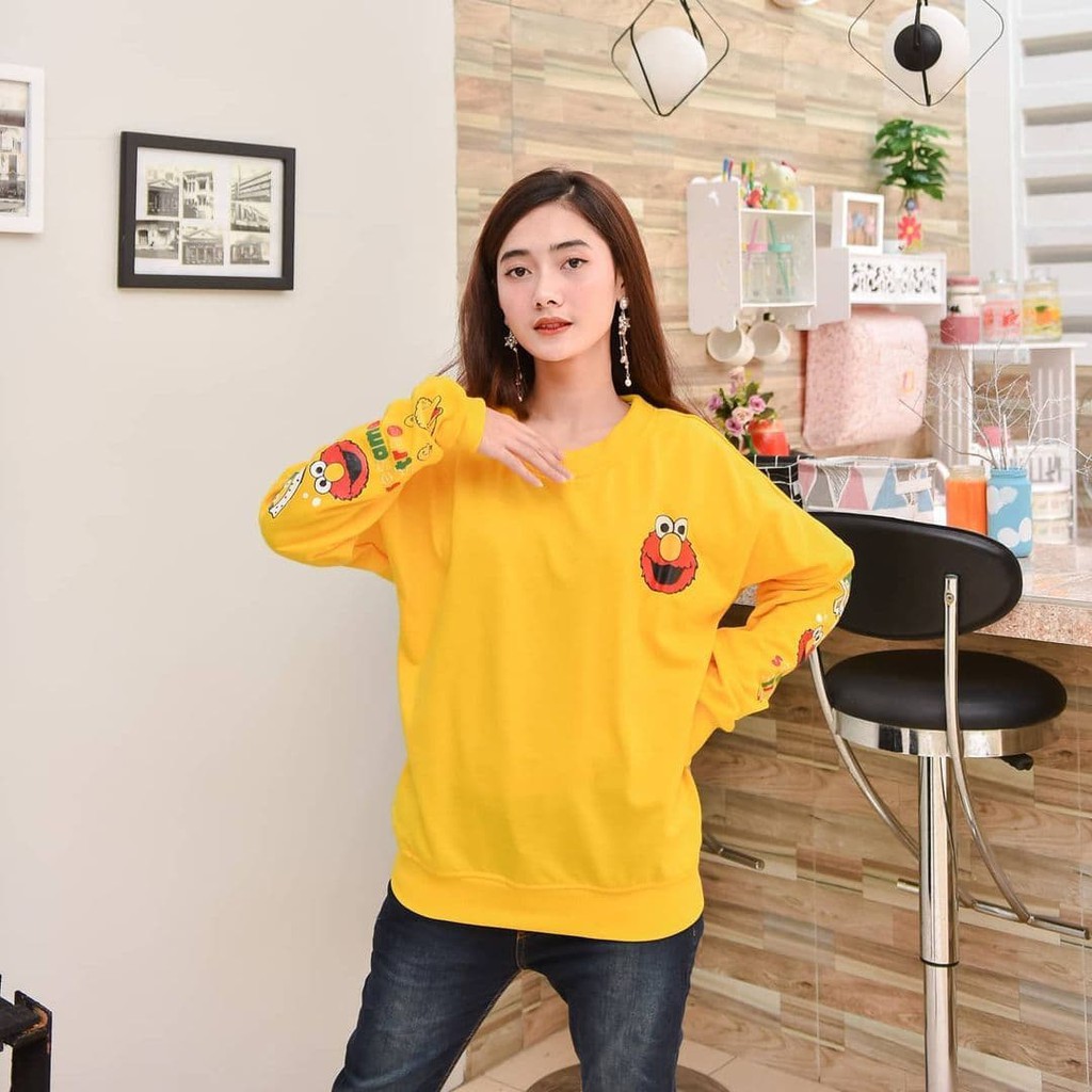 Nara Grosir - Elmo and Friends l Sweater Terbaru Wanita