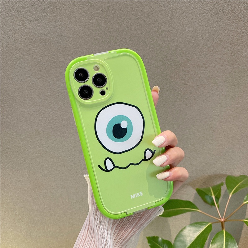 Case Motif Monster Mata Besar Untuk IPhone 11 12 13 Pro Max X XS Max XR 7 8 Plus