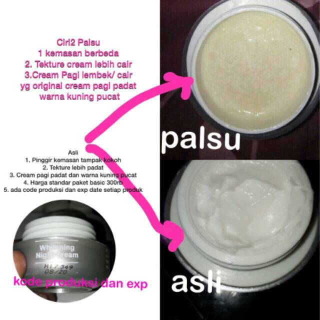 Ms Glow Night Cream Kemasan Lama Krim Malam Original Vs Palsu Shopee Indonesia