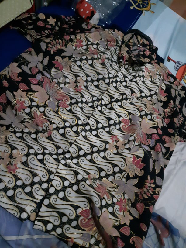 Wm>couple Bogenvil Hitam / Couple Keluarga / Couple Batik Langsung Dari Konveksi