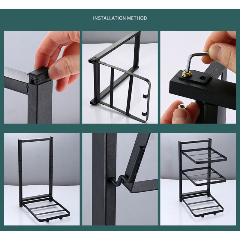 CEO Rak Susun Bawah Wastafel Rak Peralatan Rumah Dapur Rak Serbaguna