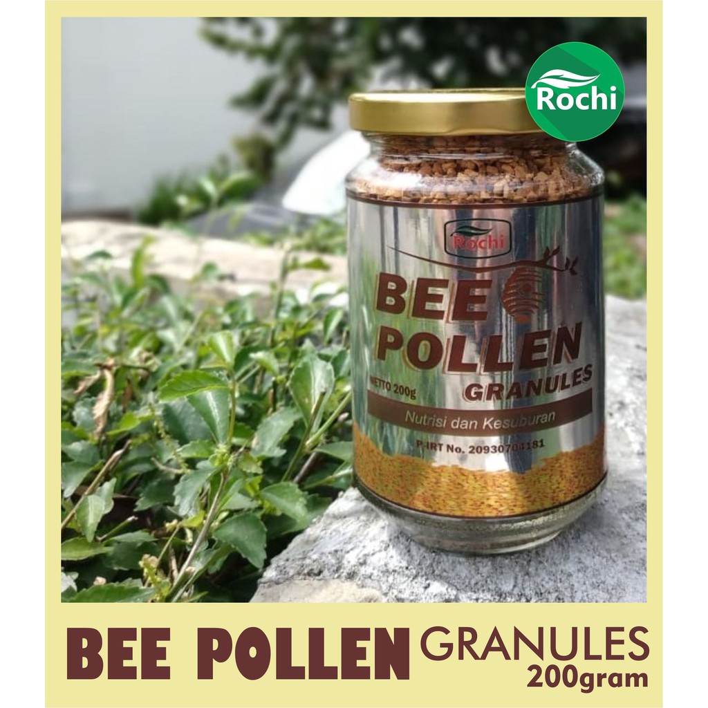 Bee Pollen Granule 200gram - Bee pollen Rochi - Bee pollen berkhasiat untuk program hamil - JSR