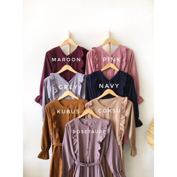 KALYA TUNIK || BAJU MODEL RUFFLE || ATASAN POLOS || KEKINIAN MURAHH POLOS