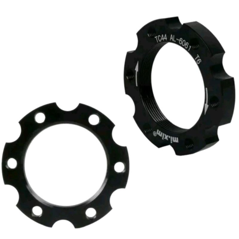 Adaptor Cakram Rotor discbrake kaliper sepeda untuk hub freehub drat ulir bcd 44mm alloy to six bolt