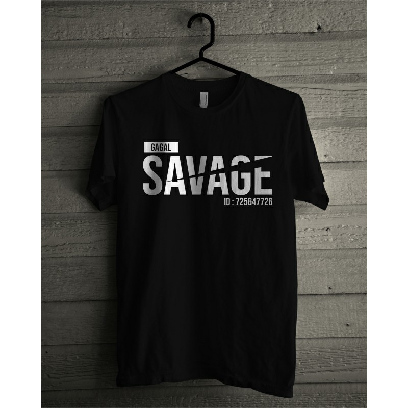 KAos Tshirt Baju Combed 30S Distro Gagal Savage ML Mobile Legend Murah