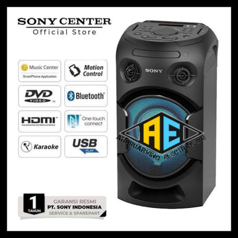 SONY SPEAKER MHC-V21D HIGH POWER PORTABLE PART SYSTEM MINI HIFI