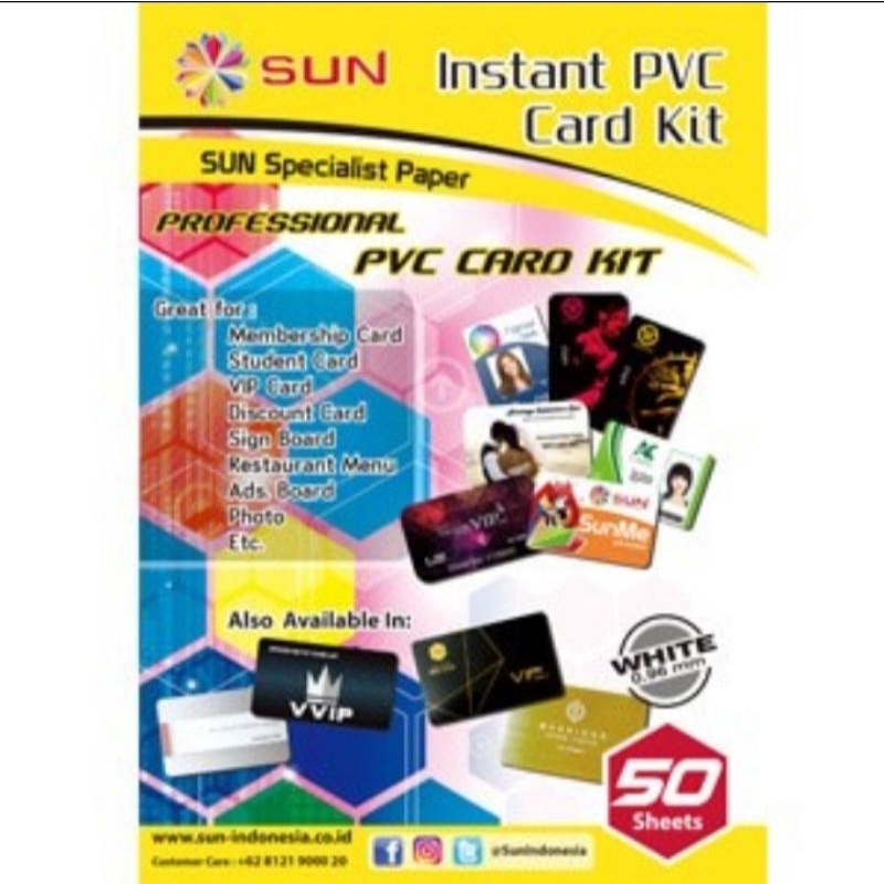 

SUN Kertas PVC ID Card 0.96 White