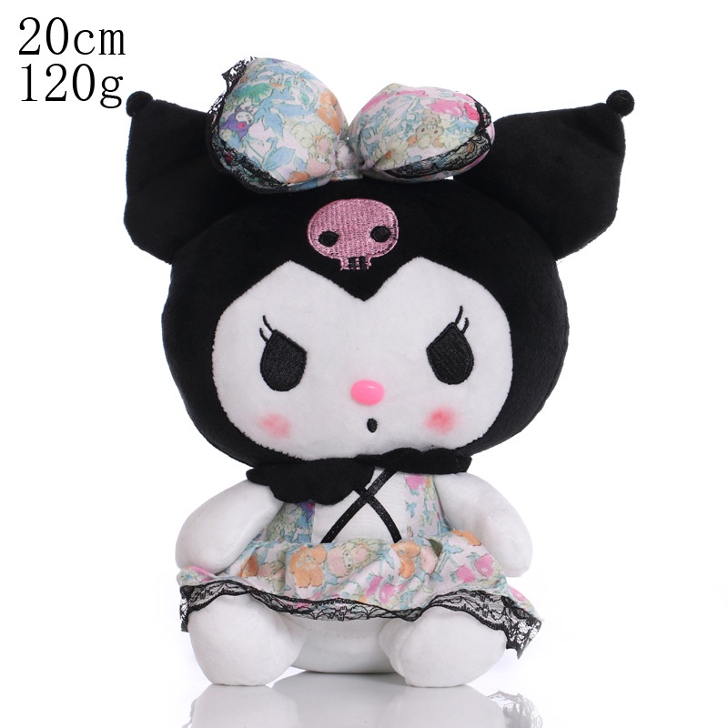 2022 Mainan Boneka Stuffed Plush Kartun Anime Princess Sanrio Kuromi Untuk Anak Perempuan