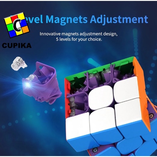 Rubik 3x3 MoYu WeiLong WRM MagLev Magnetic Stickerless 3x3 WR M