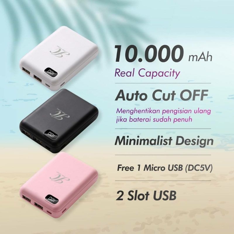 powerbank jimshoney Versi01 pb jimshoney powerbank 10.000Mah