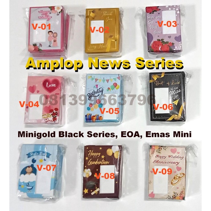 

MENYURAT-SURAT- AMPLOP MINIGOLD BLACK SERIES EOA EMAS MINI GIFT SERIES PREMIUM -SURAT-MENYURAT.