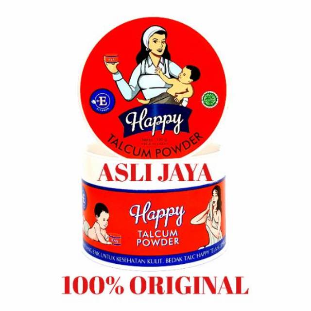 BEDAK HAPPY TALCUM POWDER - Mengharumkan &amp; Menyejukkan Kulit