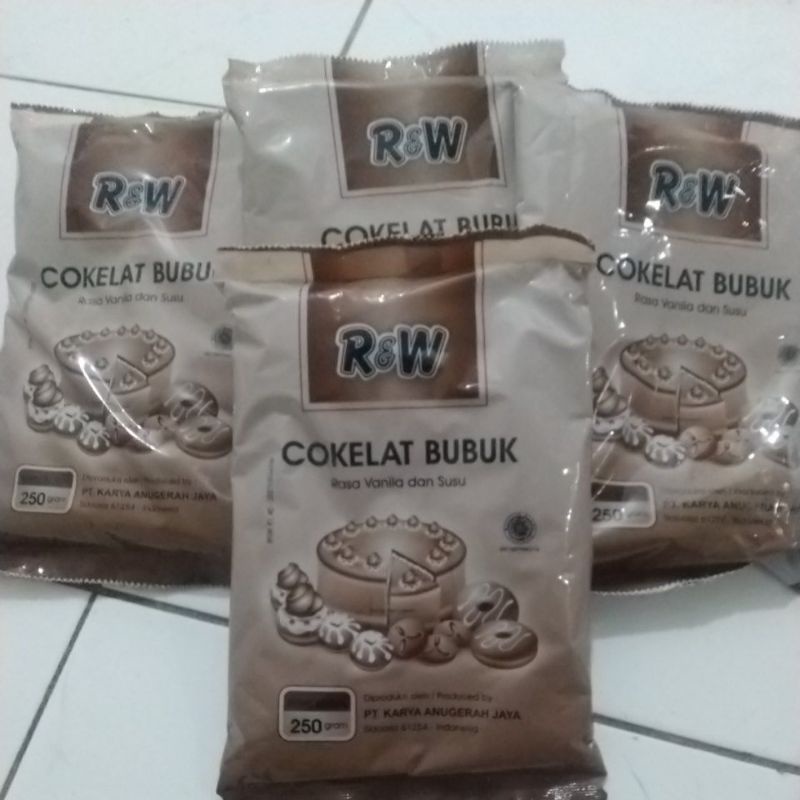 

Coklat bubuk kemasan 250 gram aroma vanila dan susu