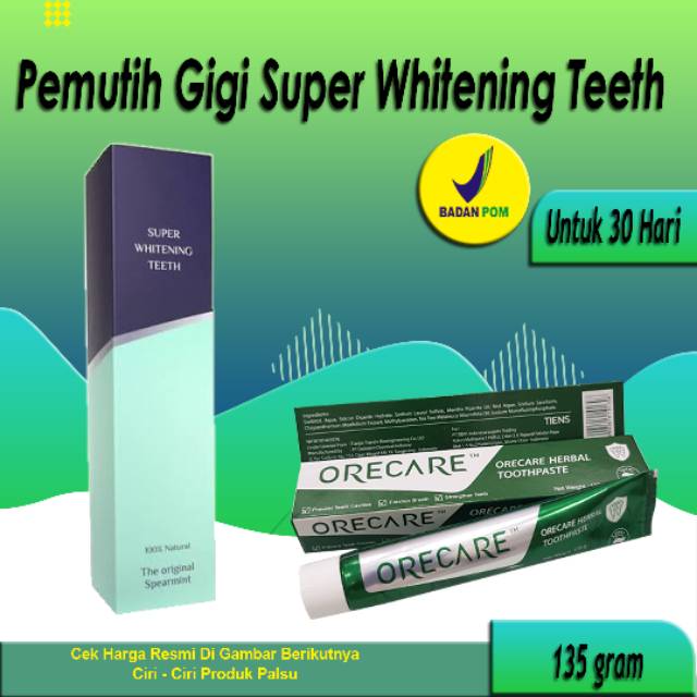  COD Pemutih Gigi  Premium Super Whitening Teeth Tiens 