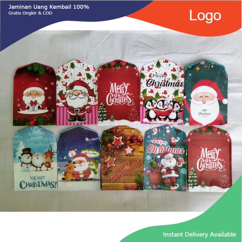 [MURAH] Amplop Natal 10 lembar/amplop Tahun Baru/ Amplop Christmast/amplop New Year/ Angpao Natal/Angpao 2023/ Amplop 2023/ Amplop viral angpao isi 10 PADMA