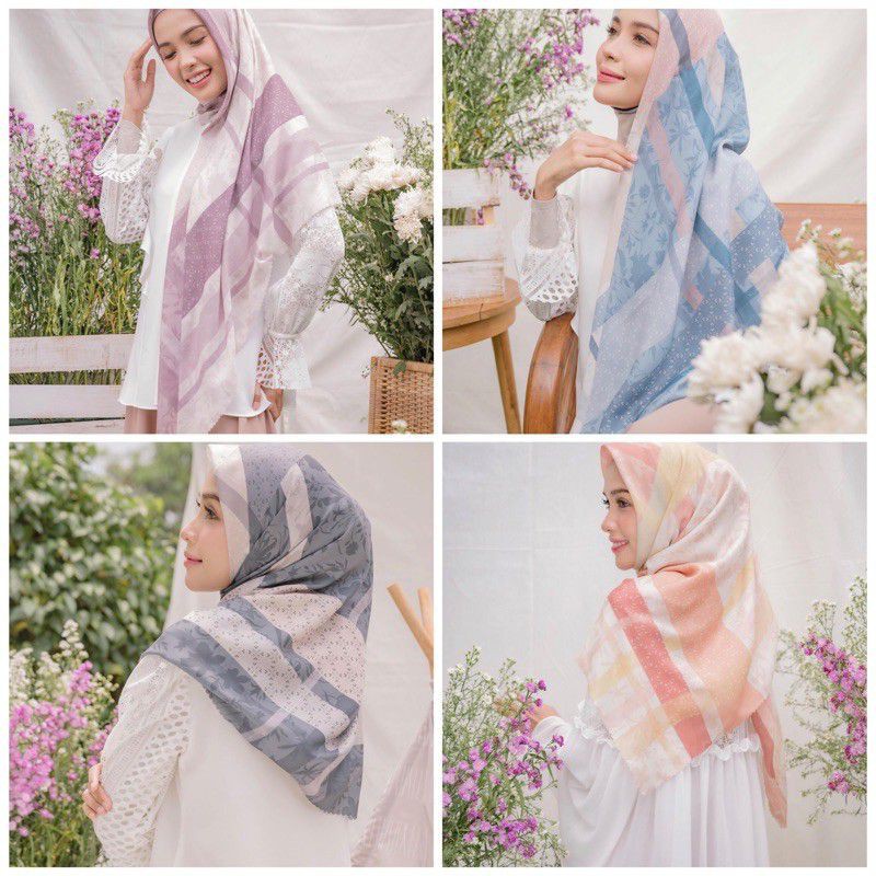 132-Rachel Scarf in Greige -new  WEARING KLAMBY