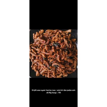 

KRIPIK USUS AYAM/USUS KRISPI/USUS AYAM KRISPI 90gram
