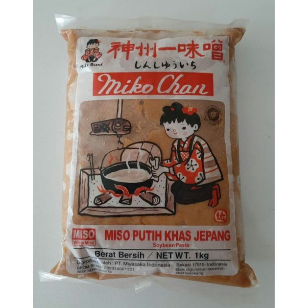 MIKOCHAN Pasta Miso Putih 1KG Halal │ Tauco Ala Jepang untuk Sup Miso Soup Ramen Udon