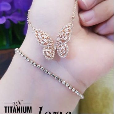 TiTanium set perhiasan wanita AG2