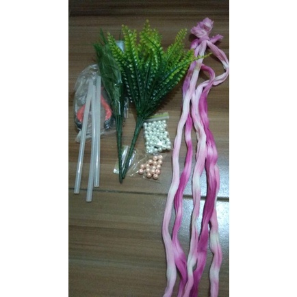 Daun Anggrek Latex/daun anggrek bagus/kain stoking bahan bunga stocking murah Tebal/kain setoking.