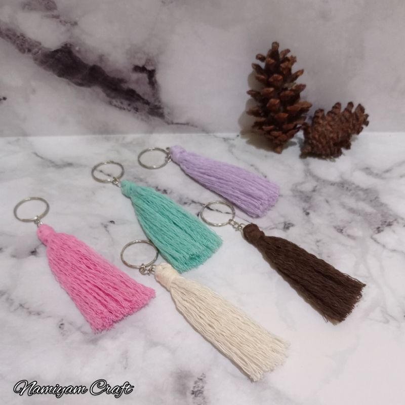 Gantungan Kunci Macrame | Tassel | Souvenir Macrame