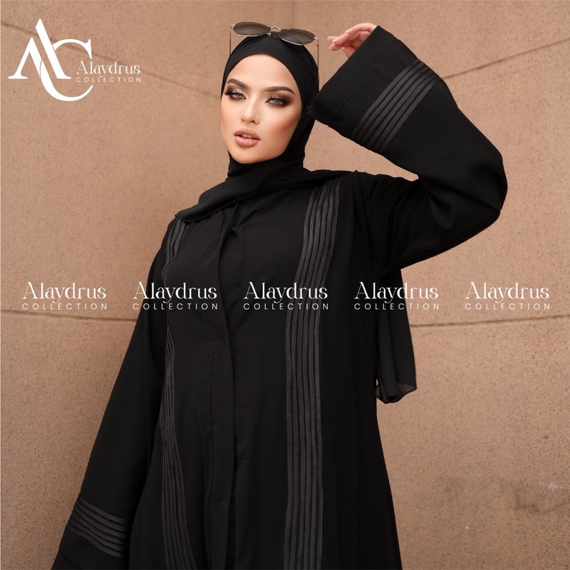 Abaya Gamis Maxi Dress Arab Saudi Bordir Zephy Turki List Hitam Umroh Dubai Turkey India Wanita Hitamjo