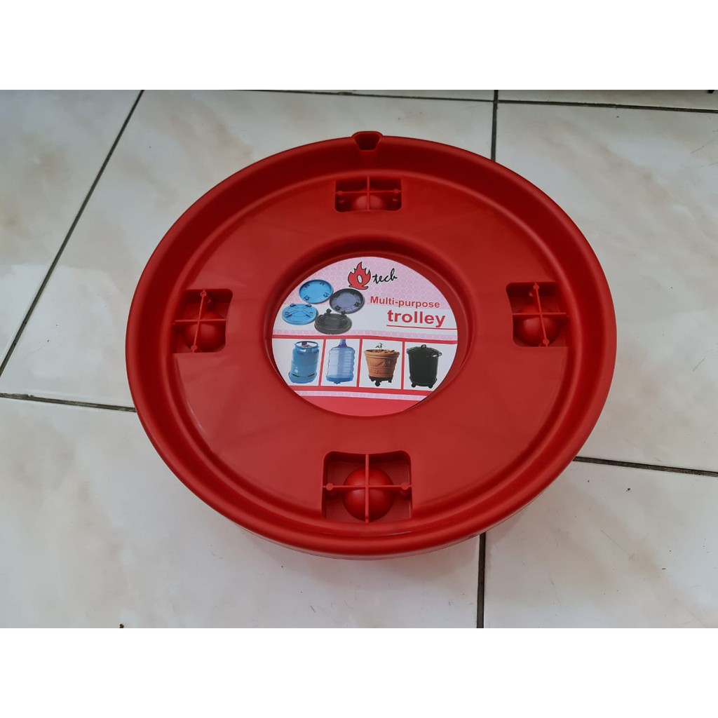 Alas Tatakan Kaki Roda Serbaguna Tabung Gas LPG Galon Q TECH