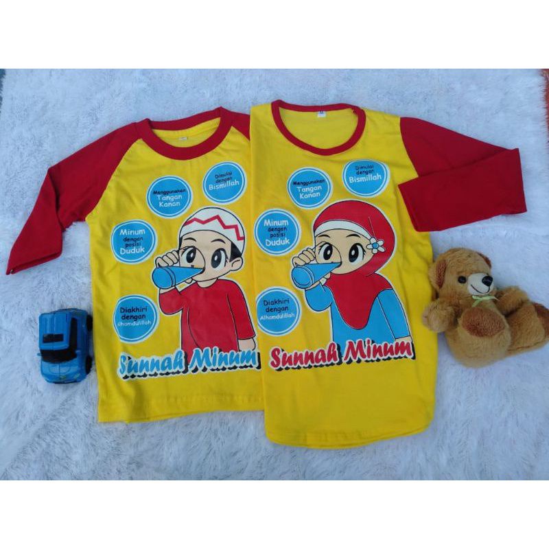 kaos muslim muslimah/ kaos raglan/ bisa pilih warna/ couple