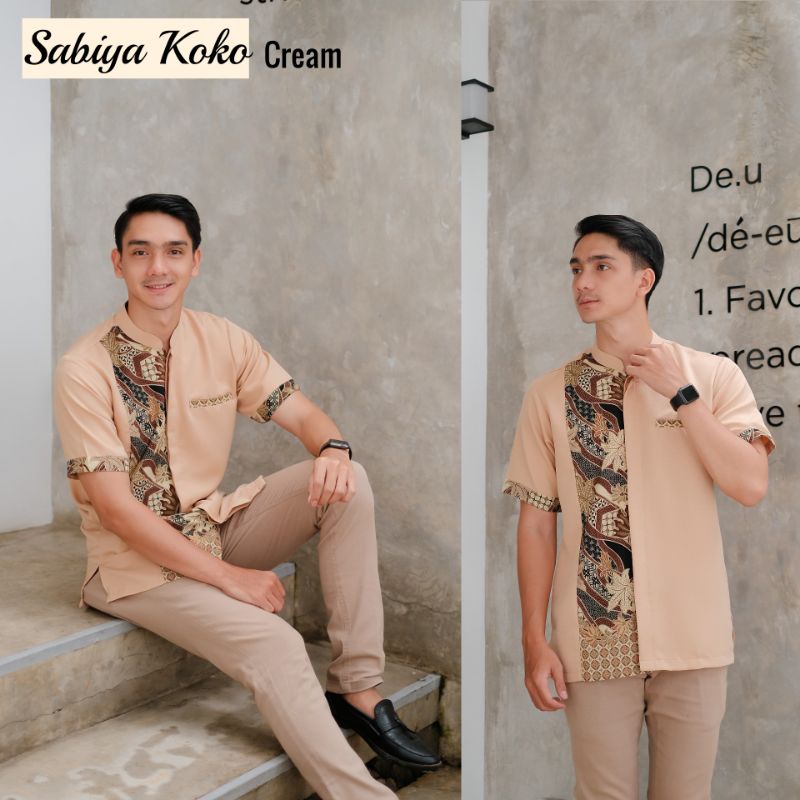 Baju Atasan Pria New Sabiya KOKO Batik