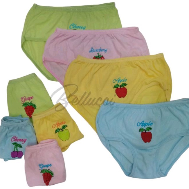 CD Celana Dalam Anak Buah Segar Perempuan Laki-laki  Cangcut Fruit Anak Unisex