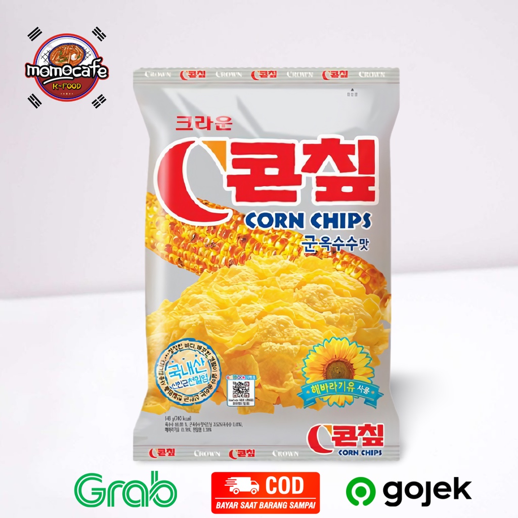 

Crown Corn Chips Snack Korea 70 Gr - Snack Jagung Made In Korea