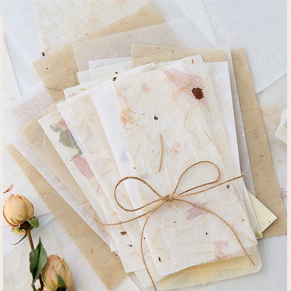 30pcs Kertas Kraft Handmade Diy Gaya Vintage Untuk Scrapbook