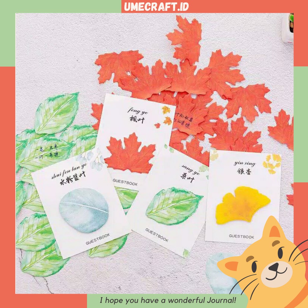 

Sticky note varian daun | memo | Journal books