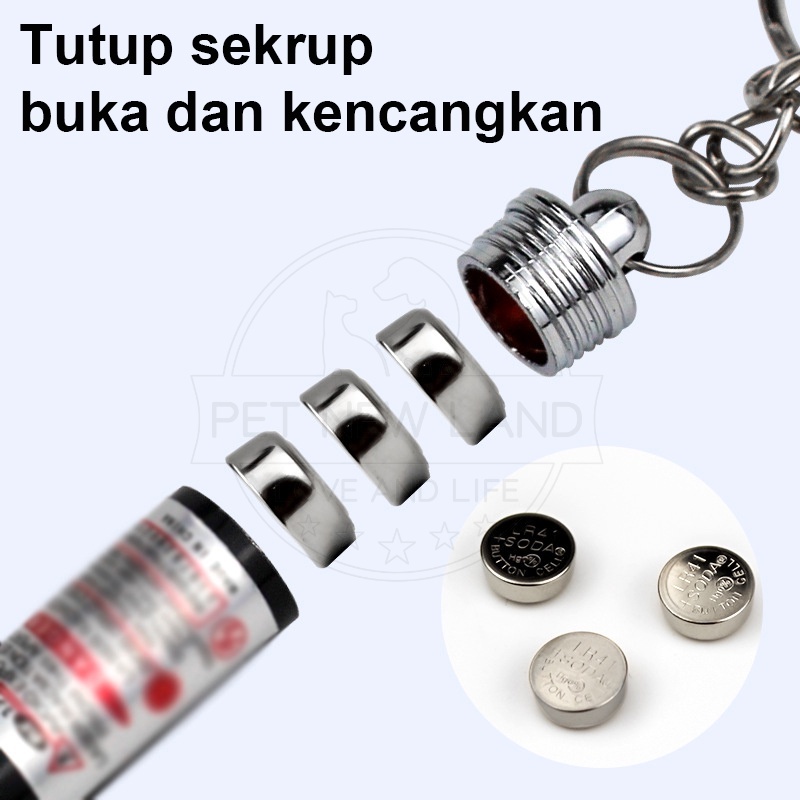 Mainan Kucing Laser Pointer Kucing Anjing Gantungan Kunci Cat Toys Pet Toy