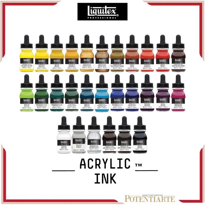 

[[COD]] Tinta Kaligrafi Akrilik Liquitex 30ml Acrylic Ink - Part 02 BIG SALE Kode 126