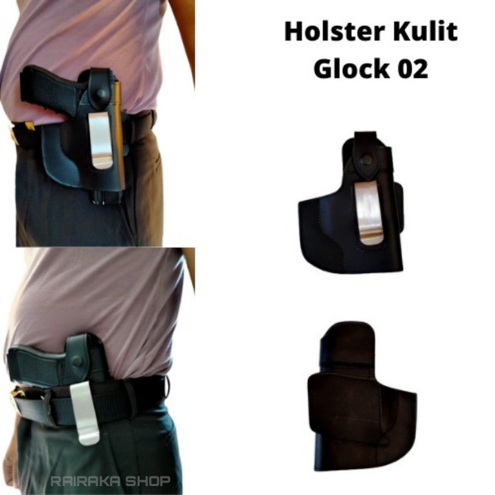 Holster Kulit Sarung Pistol Kulit Glock