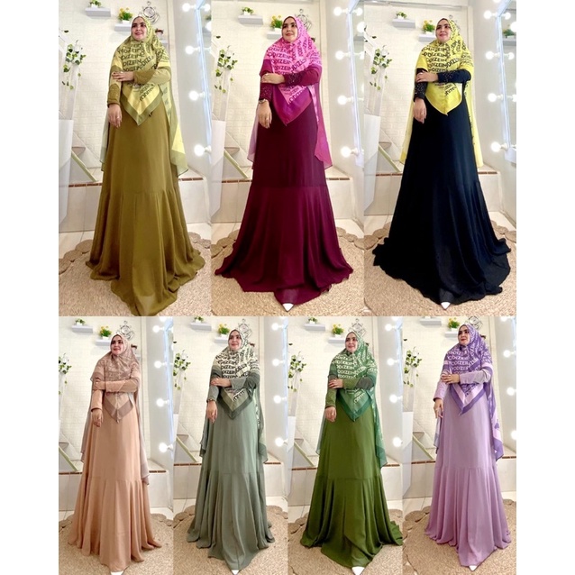 DRESS OLIVIA PREMIUM SET* Ory by yodizein syari