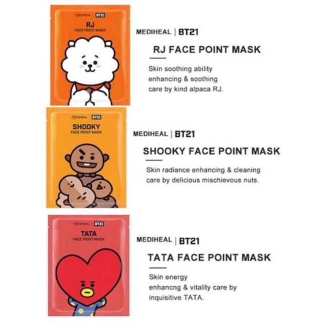 Download Mediheal X Bts Bt21 Face Point Mask Shopee Indonesia PSD Mockup Templates