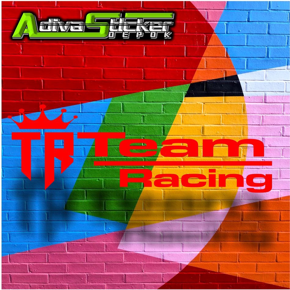 STIKER CUTTING TR TEAM RACING