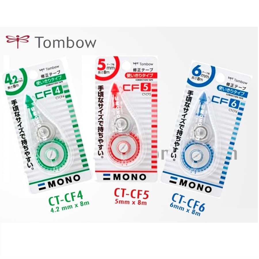 

Correction Tape Tombow CT-CF4 / CT-CF5 / CT-CF6 ORI - Red