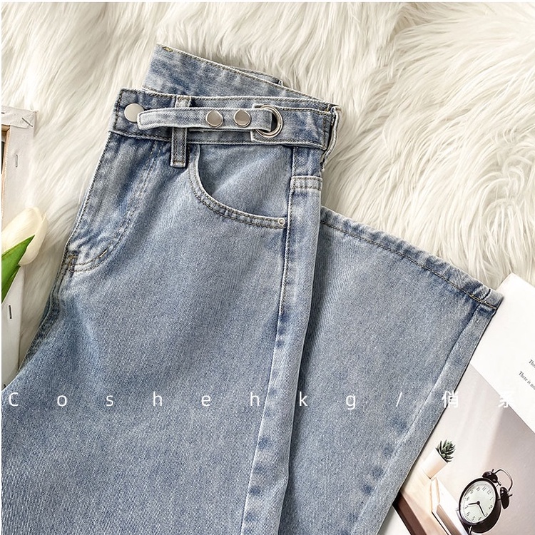 ✅COD kekinian celana wanita jeans panjang high waist korean style(gambar fisik)