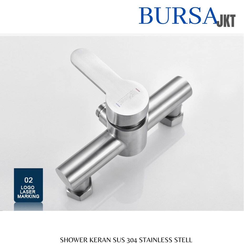 KRAN SHOWER PANAS DINGIN MIXED BATHUB KERAN KAMAR MANDI STAINLESS STEEL ANTI KARAT SUS 304