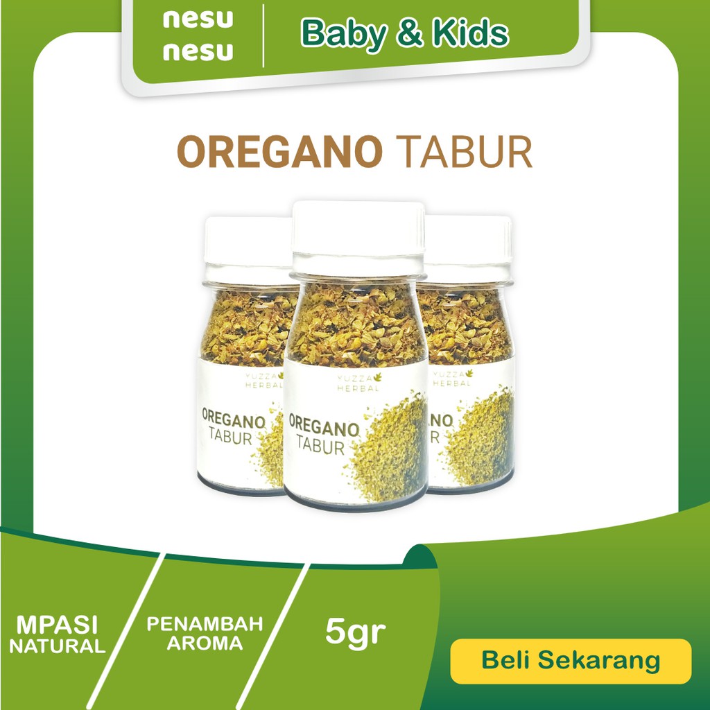 

Oregano Kering Tabur Kemasan Praktis 7,5gr Untuk Penyedap Rasa & Penambah Aroma Makanan Mpasi